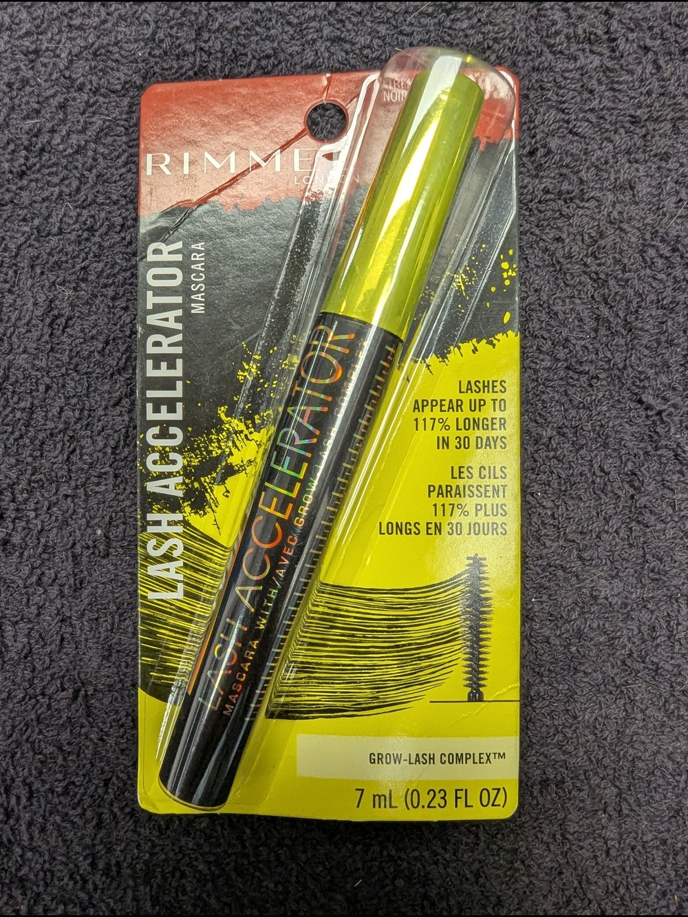 Rimmel London Lash Accelerator Mascara - Black with Neon Yellow-Green Cap